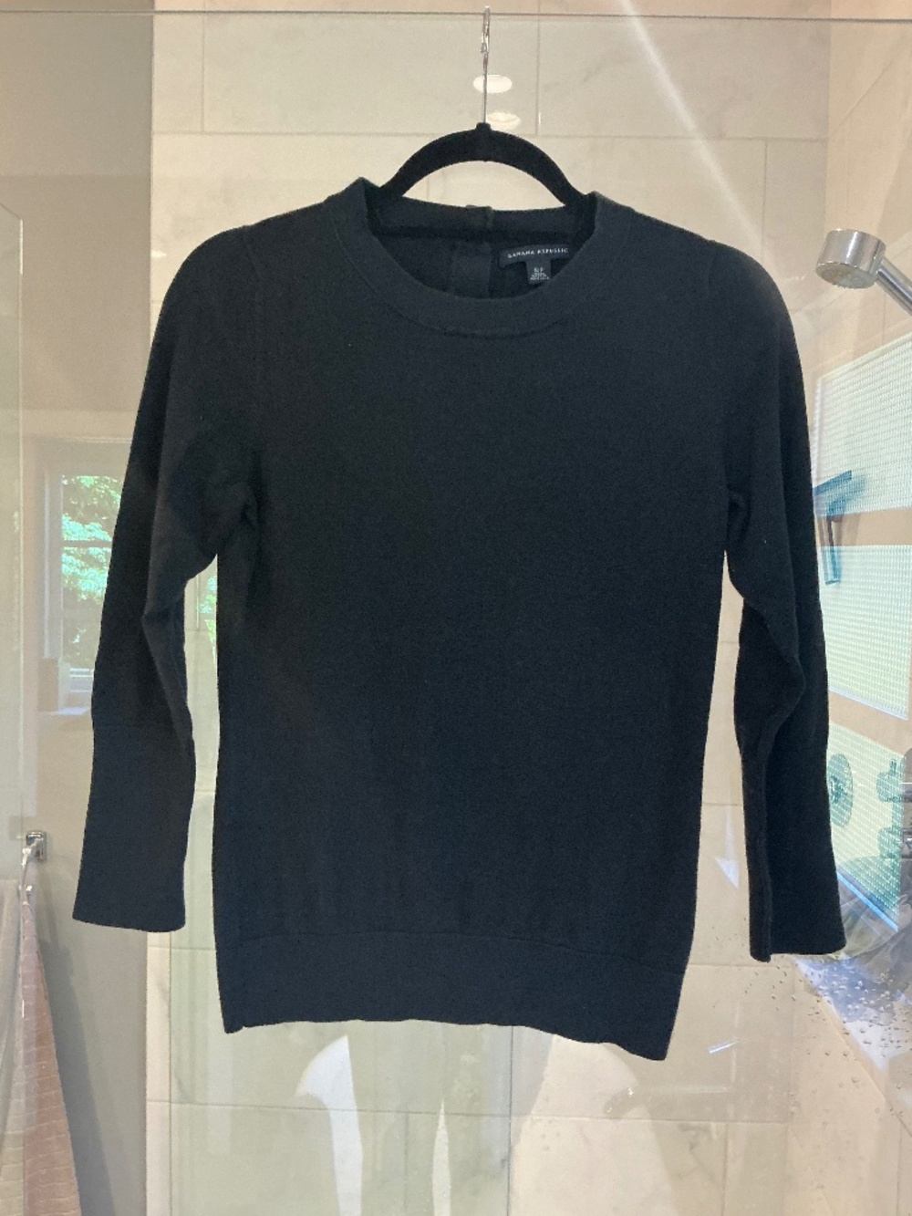 Banana Republic Cotton/Silk/Cashmere Blend Crew Neck Sweater